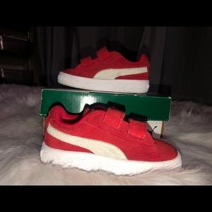 Puma 2 strap Suede shoes